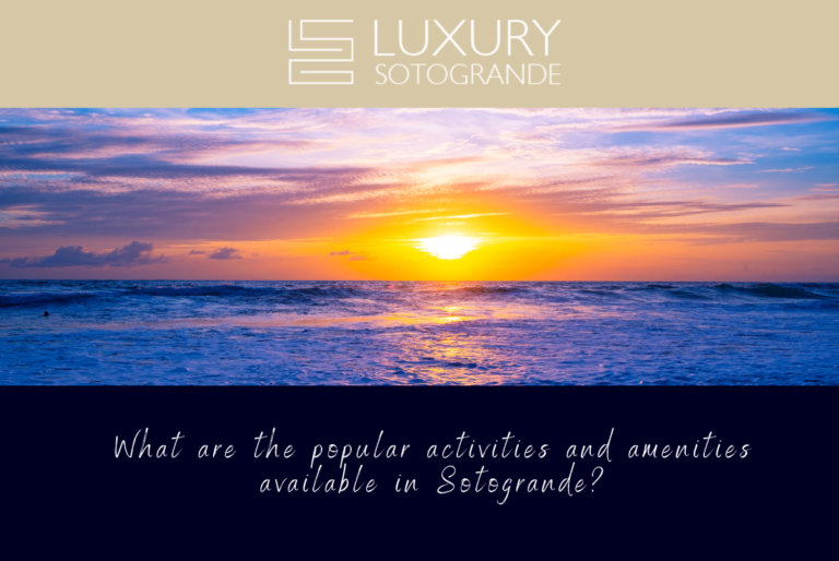 Popular activities and amenities in Sotogrande: blog header